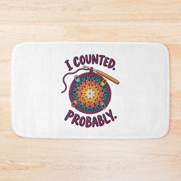 Item preview, Crochet I Counted Probably Fiber Craft Humor designed and sold by Artmares.