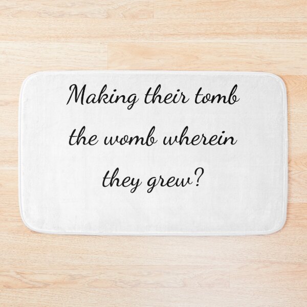 Item preview, “Making their tomb the womb wherein they grew?” - handwriting black designed and sold by ariksworld.