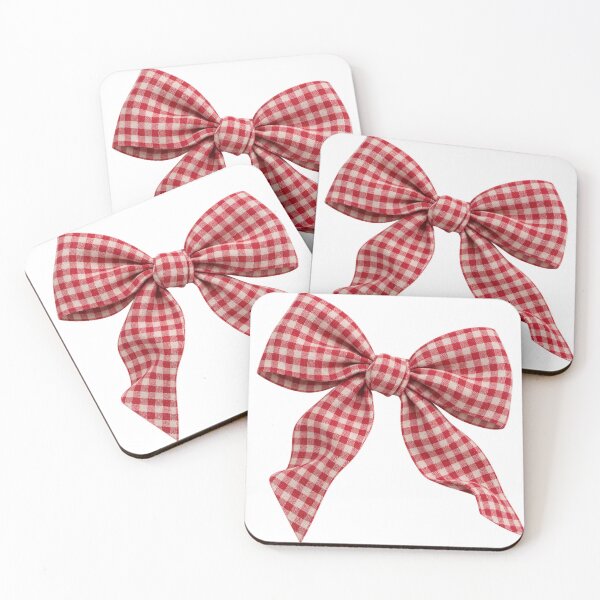 Item preview, Red Gingham Bow Coquette Aesthetic designed and sold by jianina-alondra.
