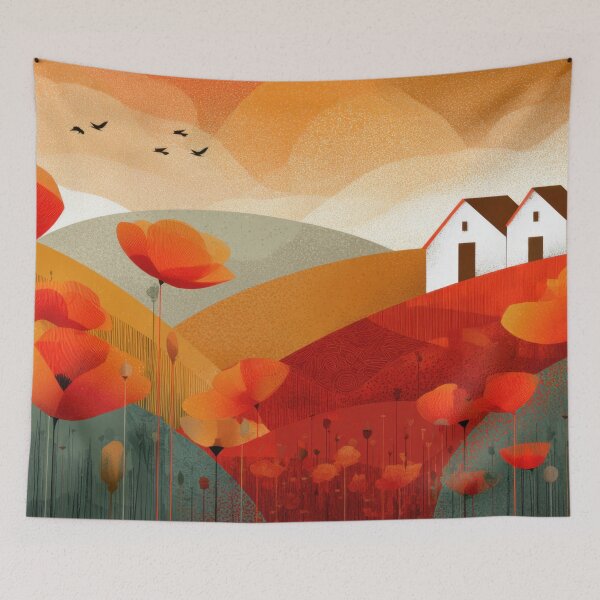 Item preview, Vibrant fields with blooms designed and sold by anytka.