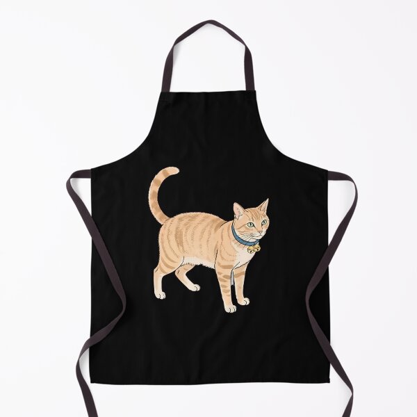 Item preview, Orange Tabby Cat with Blue Bell Collar designed and sold by OlyvieArt.