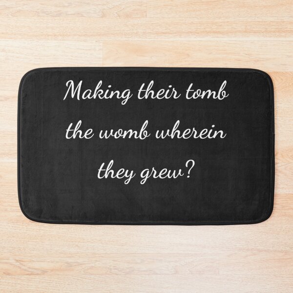Item preview, “Making their tomb the womb wherein they grew?” - handwriting white designed and sold by ariksworld.