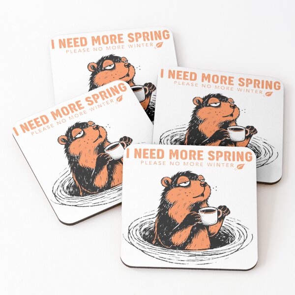 Item preview, Funny Groundhog I Need More Spring Vintage Art designed and sold by DariaOltes.