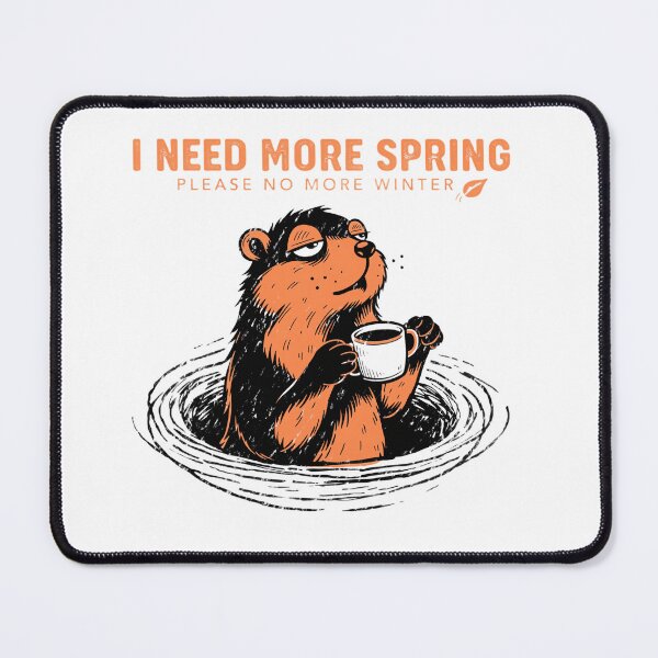 Item preview, Funny Groundhog I Need More Spring Vintage Art designed and sold by DariaOltes.