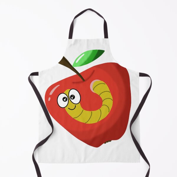 Item preview, Cute Apple Worm designed and sold by LeisuretimeArt.