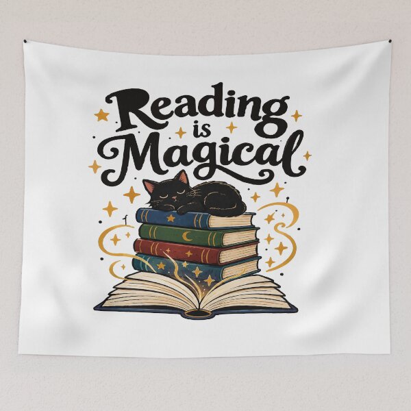 Item preview, reading is magical t-shirt  designed and sold by Miche lle.