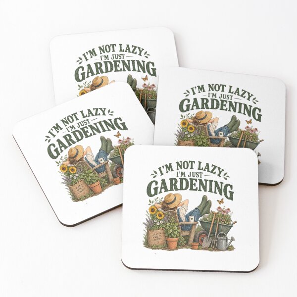 Item preview, I’m Not Lazy, I’m Just Gardening – Funny Gardener Vintage Design designed and sold by KhadijaArt ⭐⭐⭐⭐⭐.