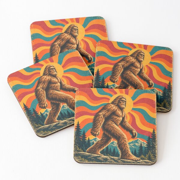 Item preview, Retro Groovy Bigfoot Vintage Psychedelic Poster designed and sold by Swanny's Custom T-shirt and Gift Designs.