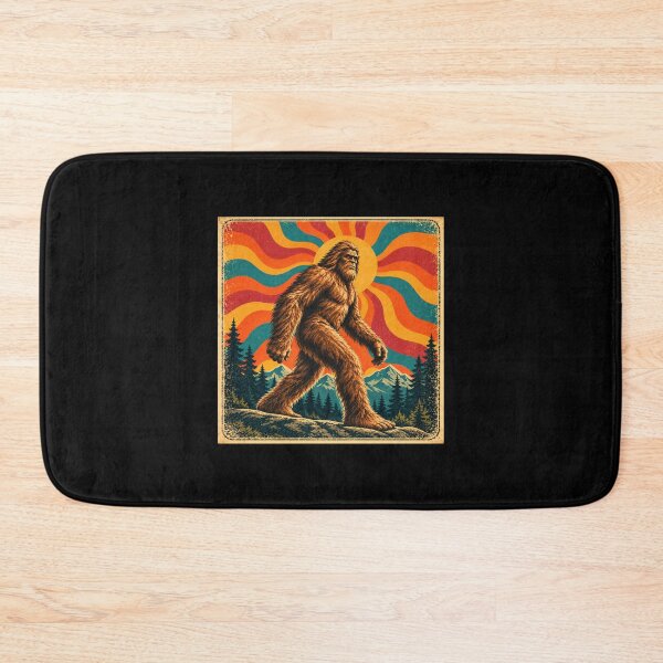 Item preview, Retro Groovy Bigfoot Vintage Psychedelic Poster designed and sold by Swanny's Custom T-shirt and Gift Designs.