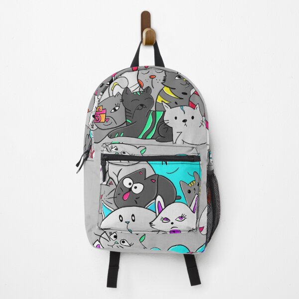 Item preview, Crazy Cat Lady Gang - Funny Cartoon Cats Collection Kawaii Style designed and sold by Elite Wall Art.