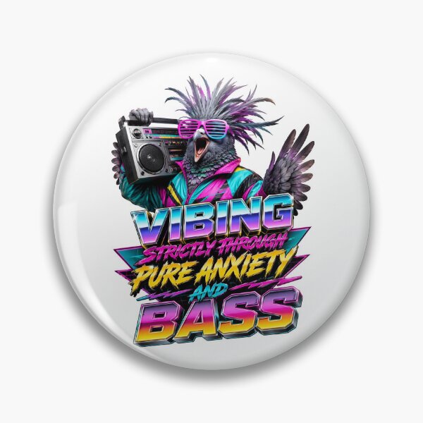 Item preview, Vibing Strictly Through Pure Anxiety And Bass Bird designed and sold by Sovereign Supply Co..