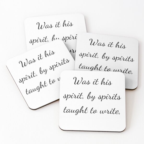 Item preview, “Was it his spirit, by spirits taught to write,” - handwriting black designed and sold by ariksworld.