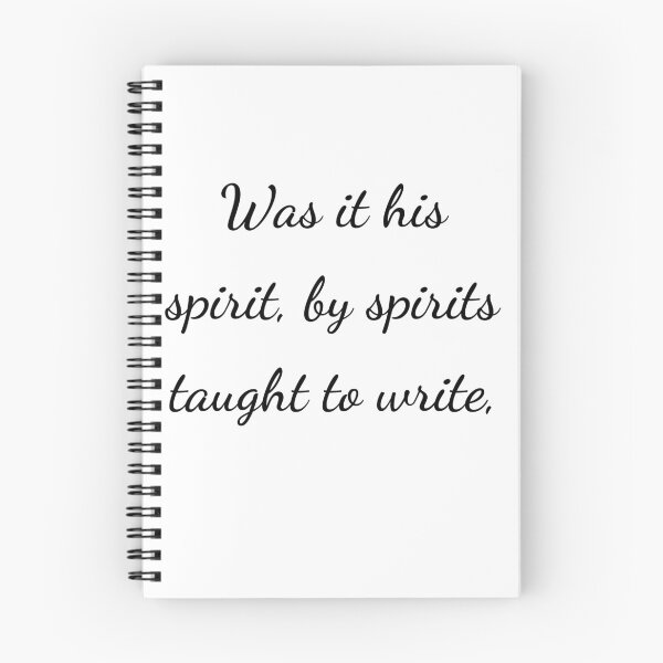 Item preview, “Was it his spirit, by spirits taught to write,” - handwriting black designed and sold by ariksworld.