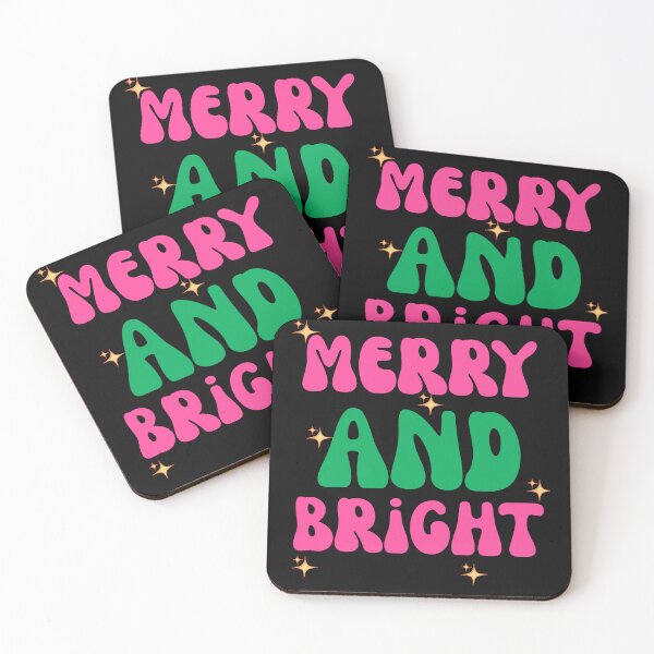 Item preview, Trendy Merry And Bright Retro Christmas Sparkles designed and sold by mumchaosdesigns.