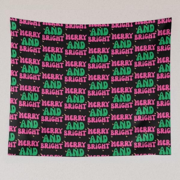 Item preview, Trendy Merry And Bright Retro Christmas Sparkles designed and sold by mumchaosdesigns.