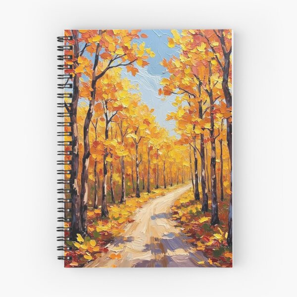 Item preview, Golden Forest Path IV – Autumn Oil Painting designed and sold by nhk999.