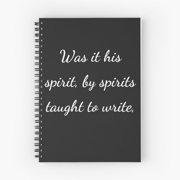 Item preview, “Was it his spirit, by spirits taught to write,” - handwriting white designed and sold by ariksworld.