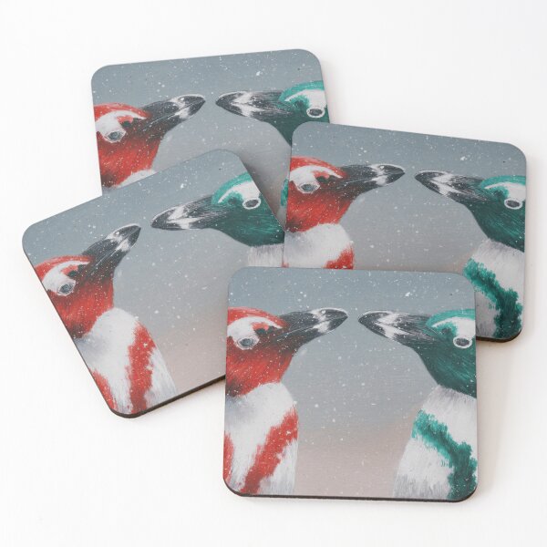 Item preview, Birds interacting in a snowy scene designed and sold by anytka.