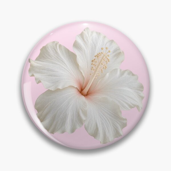 Item preview, White Hibiscus Flower Botanical Aesthetic designed and sold by jianina-alondra.