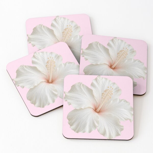 Item preview, White Hibiscus Flower Botanical Aesthetic designed and sold by jianina-alondra.