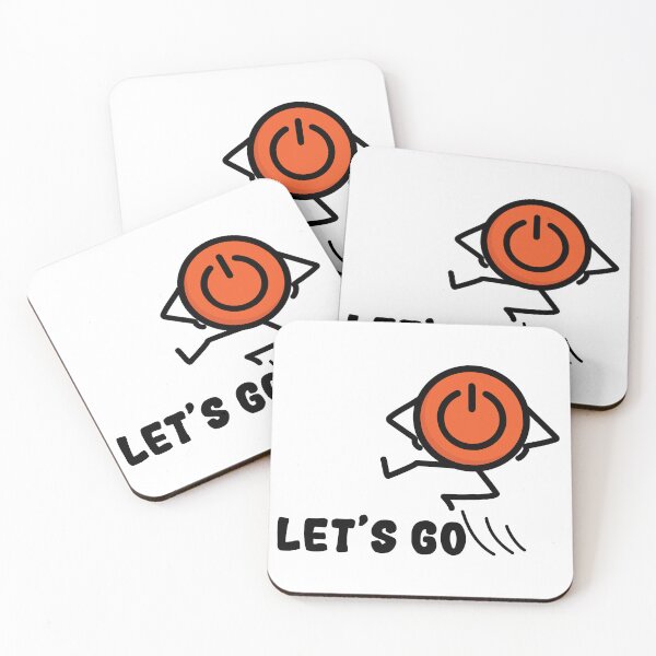 Item preview, Let’s Go | Funny Power Button Character designed and sold by Creatory.studio.