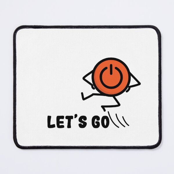 Item preview, Let’s Go | Funny Power Button Character designed and sold by Creatory.studio.