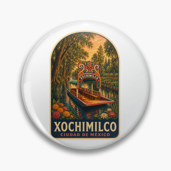 Item preview, Xochimilco Mexico City Trajinera designed and sold by BeachWhisper.