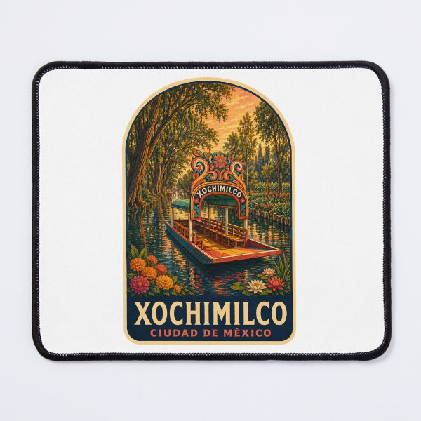 Item preview, Xochimilco Mexico City Trajinera designed and sold by BeachWhisper.
