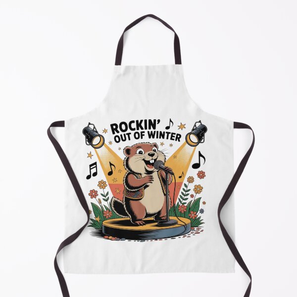 Item preview, Singing Groundhog Stage Performer Retro Floral Art designed and sold by DariaOltes.