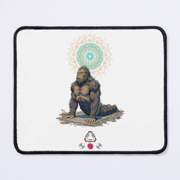 Item preview, Bigfoot Cobra Pose Yoga Sasquatch Comic Art designed and sold by Whimsy Trail Co.