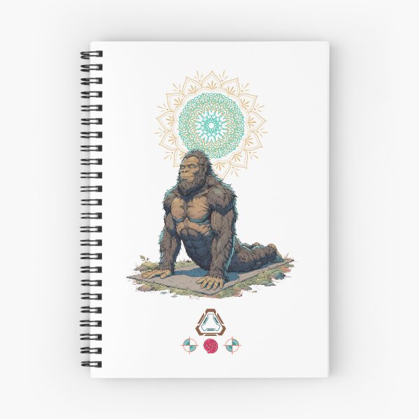 Item preview, Bigfoot Cobra Pose Yoga Sasquatch Comic Art designed and sold by Whimsy Trail Co.