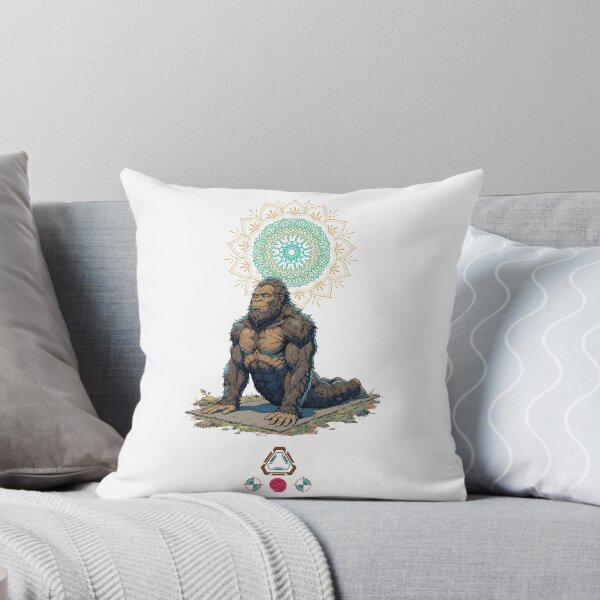 Item preview, Bigfoot Cobra Pose Yoga Sasquatch Comic Art designed and sold by Whimsy Trail Co.