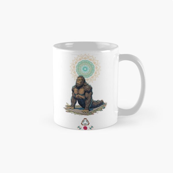 Item preview, Bigfoot Cobra Pose Yoga Sasquatch Comic Art designed and sold by Whimsy Trail Co.