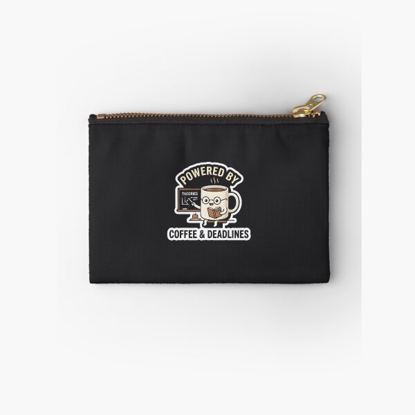 Item preview, Powered By Coffee And Deadlines Funny Back To School Coffee Mug designed and sold by eihabo.