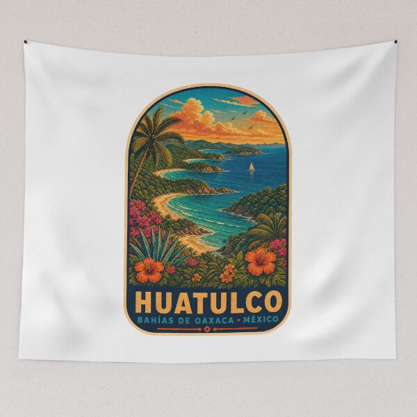 Item preview, Bahías de Huatulco, Oaxaca, México designed and sold by BeachWhisper.
