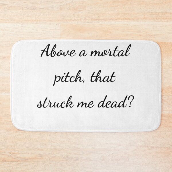 Item preview, “Above a mortal pitch, that struck me dead?” - handwriting black designed and sold by ariksworld.