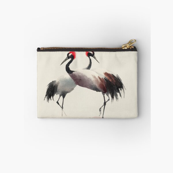 Item preview, Cranes stand together in watercolors designed and sold by anytka.