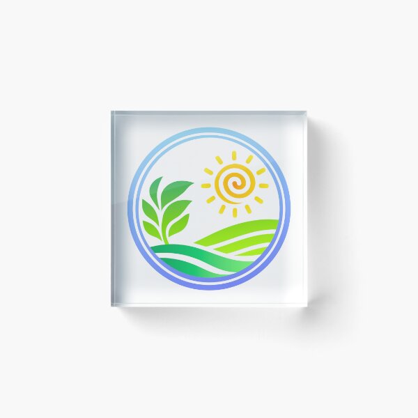 Item preview, Minimalistic Simple Agricultural Sun and Fields illustration with leaves Colour designed and sold by Avara-Creative.