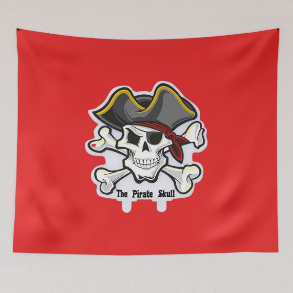Item preview, The Pirate Skull designed and sold by The best online style shop.