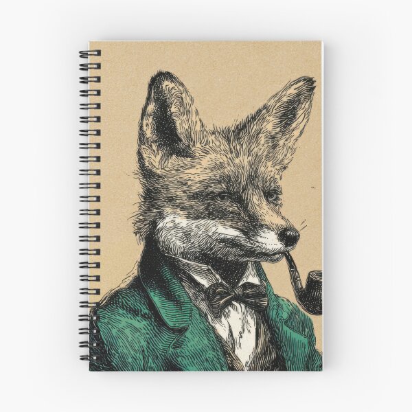 Item preview, Fox in formal wear with pipe designed and sold by anytka.