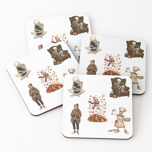 Item preview, Skeleton Doing Fall Activities designed and sold by Blush Meadow Trading Co.