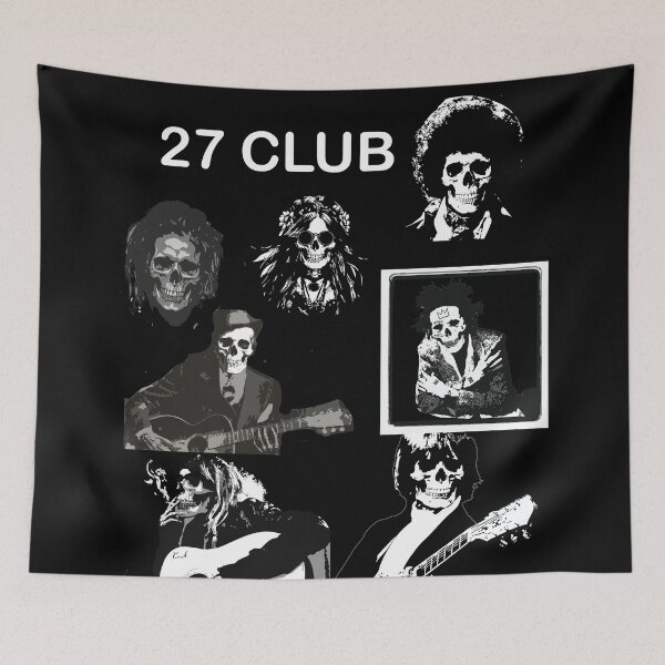 Item preview, Basic Urban Legend THE 27 CLUB Urban Legend Halloween T Shirt  Vintage Graphic Coffee Tees Shirt Short Sleeve Casual Funny Halloween Party Shirts designed and sold by XTSTUDIOART.