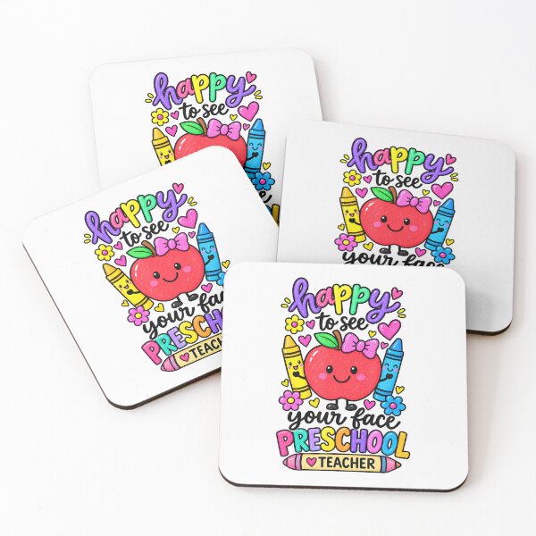 Item preview, Happy To See Your Face Preschool Teacher Back To School designed and sold by Fereskabilon.