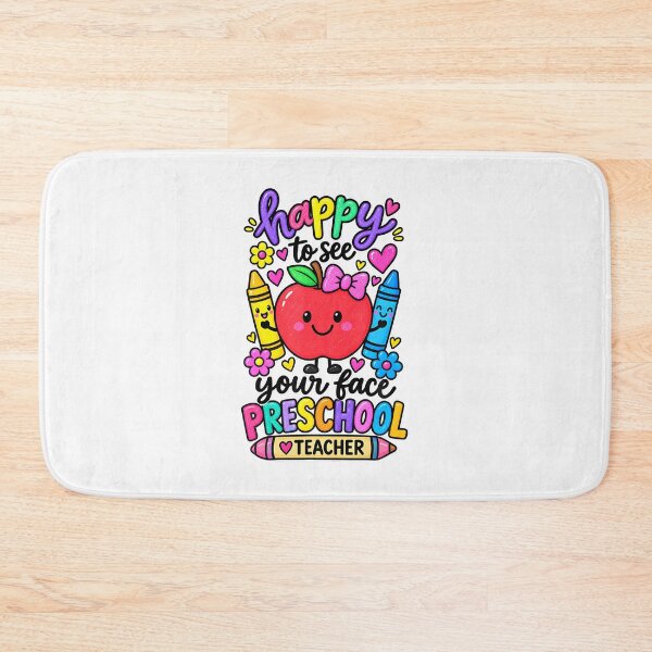 Item preview, Happy To See Your Face Preschool Teacher Back To School designed and sold by Fereskabilon.