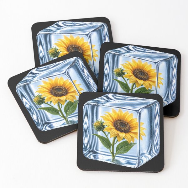 Item preview, Sunflower Frozen in Ice Cube designed and sold by MichalHau.
