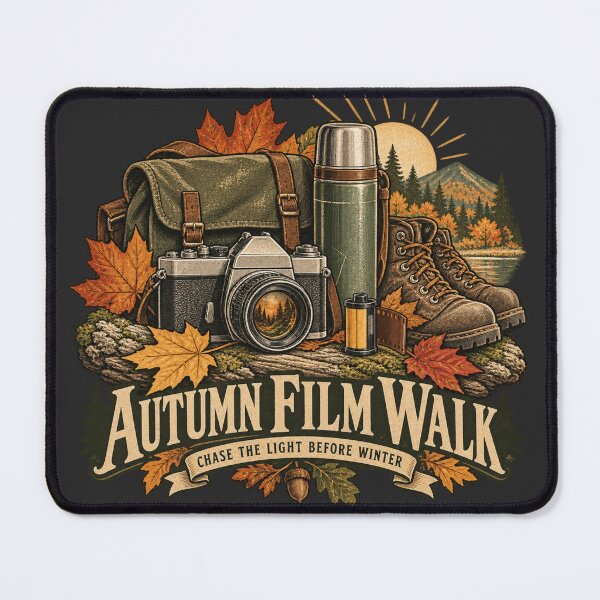 Item preview, Autumn Film Walk Vintage Analog Photography Design designed and sold by Golden Era Studio.