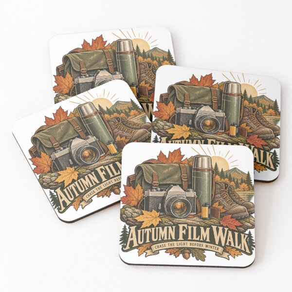 Item preview, Autumn Film Walk Vintage Analog Photography Design designed and sold by Golden Era Studio.