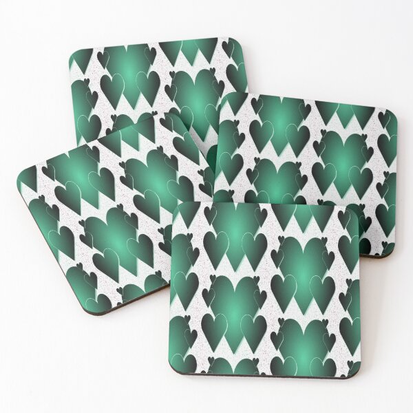 Item preview, Five Dark Green Hearts designed and sold by born30.