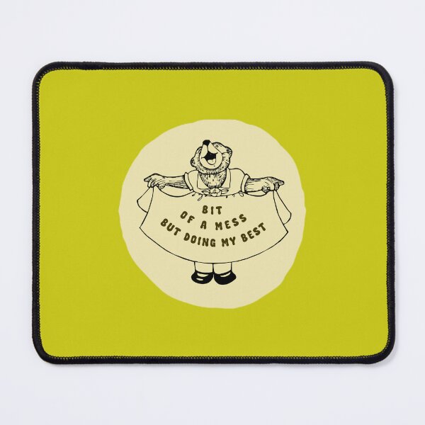 Item preview, BIT OF A MESS BUT DOING MY BEST | positive teddybear encouragement designed and sold by thehappyintrovert .