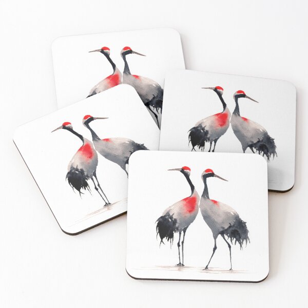 Item preview, Cranes standing side by side designed and sold by anytka.